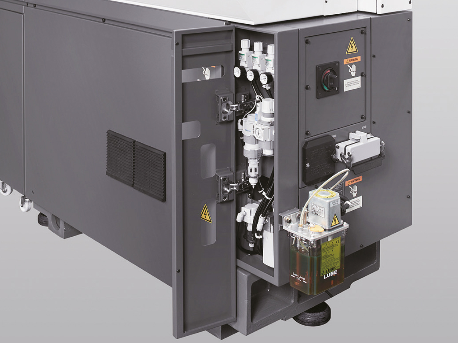 Space-saving design; reduced running cost.