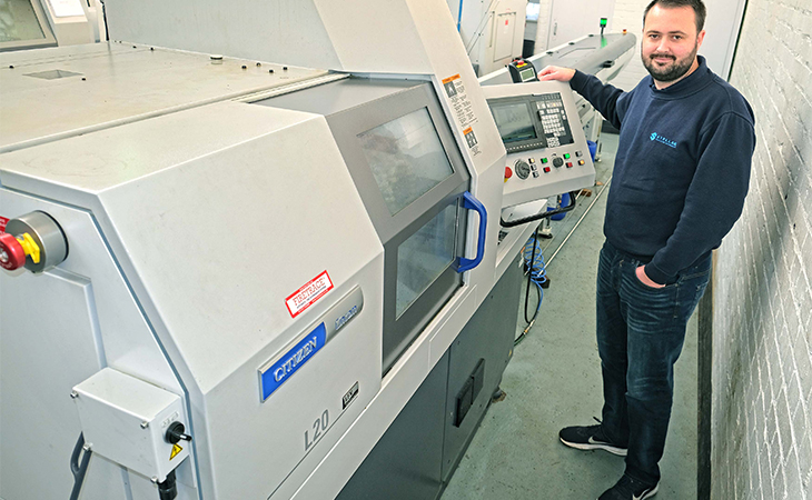 SLIDING-HEAD LATHES ARE THE PERFECT CHOICE FOR START-UP TURNED PARTS SUBCONTRACTOR