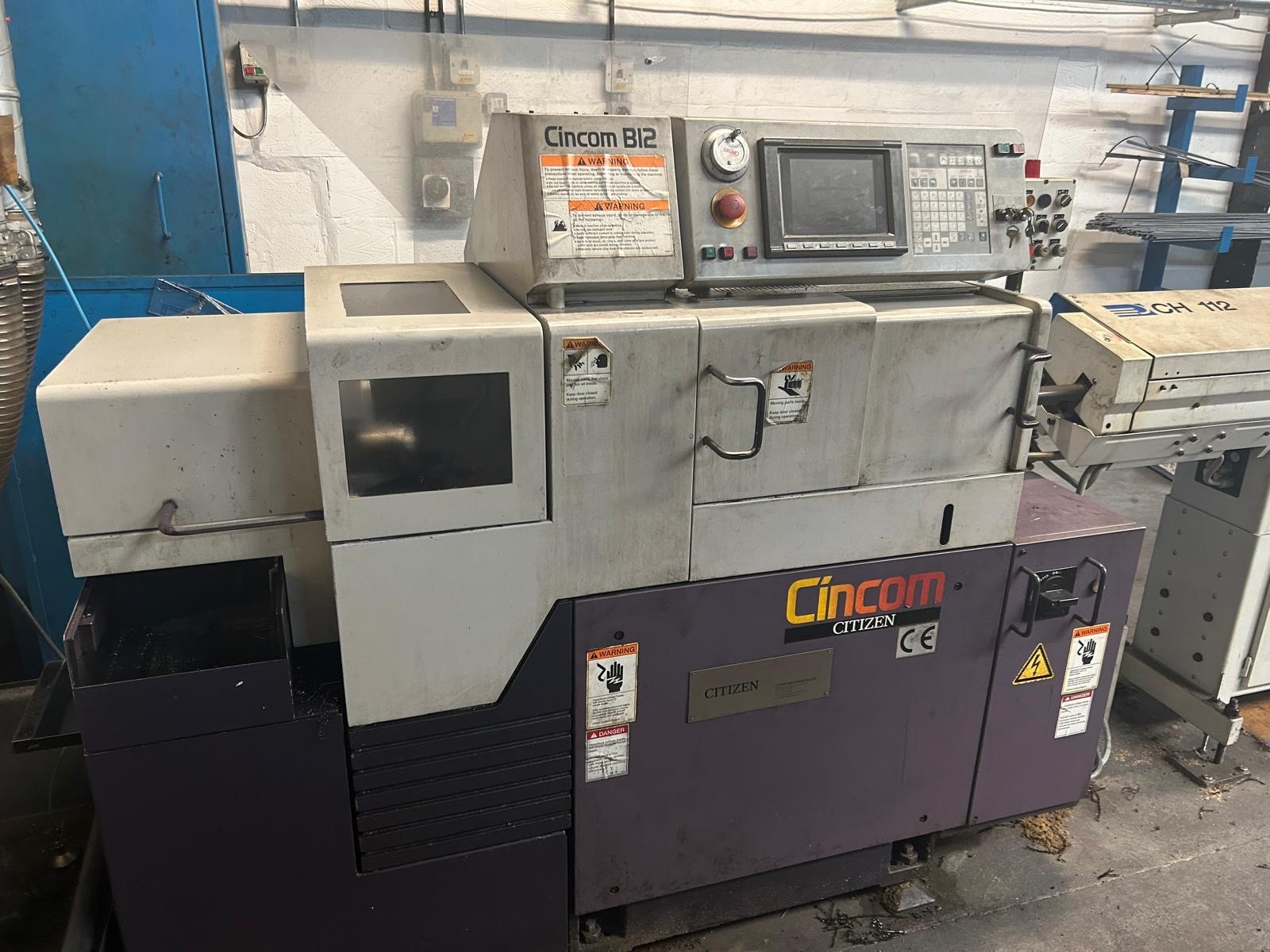 Used Cincom B12-VI 6 Axis CNC Sliding Headstock Lathe