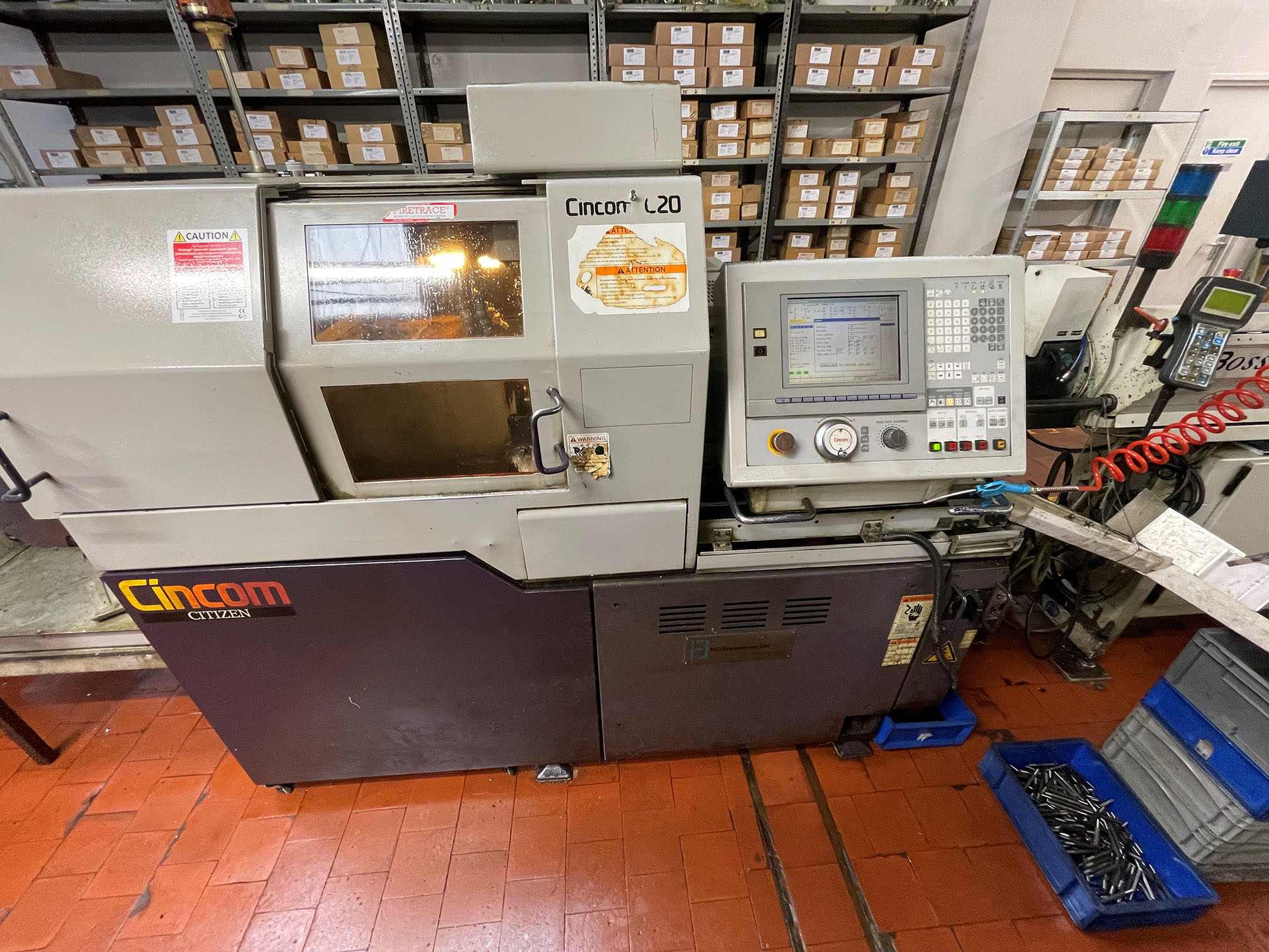 Used Cincom L520-VII 7 Axis CNC Sliding Headstock Lathe