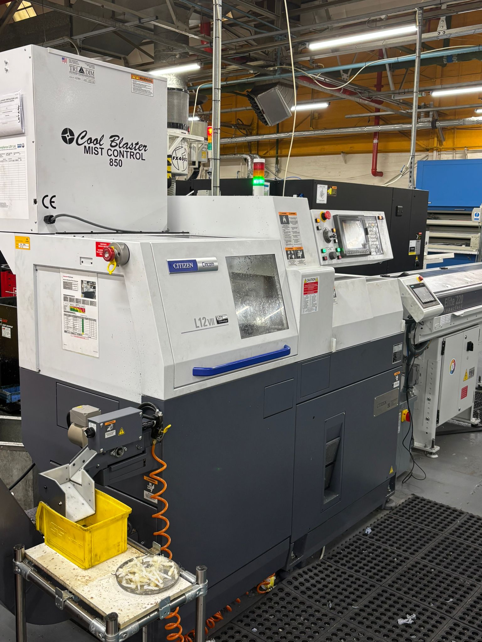 Used Cincom L12-VII LFV 7 Axis CNC Sliding Headstock Lathe